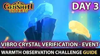 Warmth Observation  Challenge 3 Gold Guide  Vibro-Crystal Verification  - Event Day 3 Genshin Impact