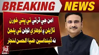 Zia-ul-Hassan Lanjhar: Criminal Gangs Will Not Be Allowed to Operate in the Land of Peace | Breaking