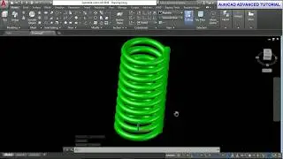 #AutoCAD TUTORIAL 2018   CONSTANT SPRING