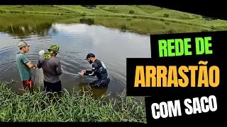 Rede Arrast&atilde;o de 100 Metros com Saco