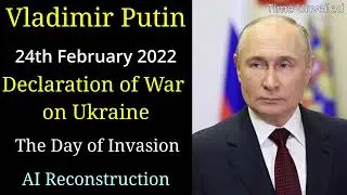 Владимир Путин Объявление войны на английском языке Реконструкция искусственного интеллекта