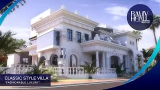 Classic Style Villa by RH Design |  فيلا بالطراز الكلاسيكي تصميم مجموعة رامي حلمي ديزاين