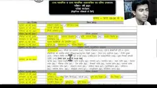 Rajasthan Board Class 12th Time Table 2021 -2021 time table class 12th rajasthan board