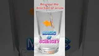 Magic or Science:Reverse the direction of arrow with water #experiment #scienceexperiment #physics