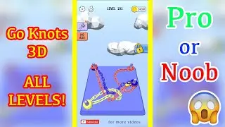 Go Knots 3D - From LEVEL 86 to 102 - NEW GAME Genius Player WORLD RECORD!