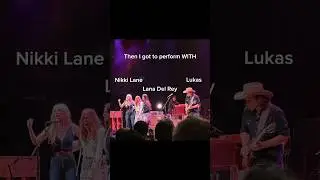 The mother church put a lil extra magic into the air🔮 ✨ 🧡 #lanadelrey #nikkilane #lukasnelson