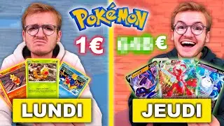 Vivre 1 semaine uniquement avec l'argent de cartes Pokémon vendues