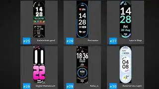 Top 50 English Watch Faces For the Mi Band 6