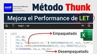 El Método Thunk que mejorará a la Función LET de Excel