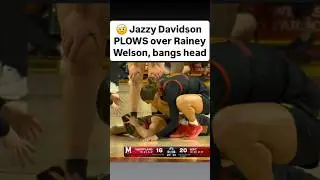 🤕 Jazzy Davidson TAKES OUT Rainey Welson | women's college basketball #shorts #short #basketball