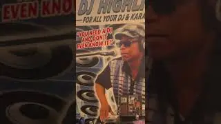 Donald Randell as DJ Highlights Is Recording