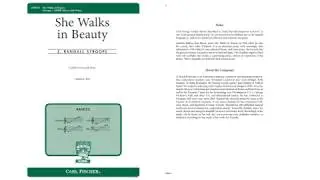 She Walks In Beauty (CM9607) by Z. Randall Stroope