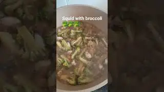 squid with broccoli #broccoli #broccolifry