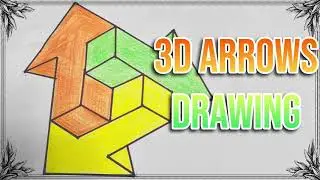 3D Arrow Drawing | Simple and Easy Drawing | How To Draw | Diytube