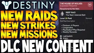 Destiny: New Strikes / New Raids / New Story Missions - Future DLC (Wolves Expansion)