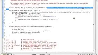 PASSWORD POLICY VALIDATION  REGEX USING JAVA DEMO
