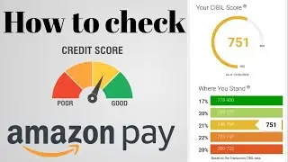 How to check cibil score in Amazon pay | Amazon pay se cibil score kaise check kare | Cibil score
