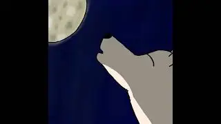 Awooooooo #animation #wolf #howling #fullmoon