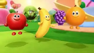 Funny Kids Song Learn Fruits Apple Banana Mango Grapes Orange Educational English Nursery Rhymes