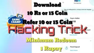 Game champ unlimited trick||How to earn unlimited paytm cash||game champ new earning app