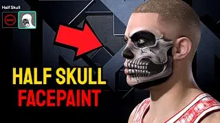 NBA 2K26 How to get Half Skull Face Paint