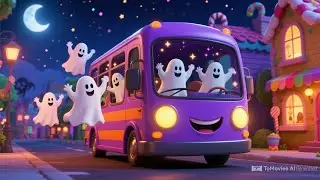 🎃 The Wheels on the Spooky Bus | Halloween Kids Song for Toddlers 🎶