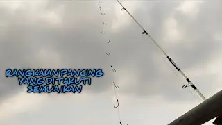 Mancing garong mancing sengget dengan mata kail banyak sekali
