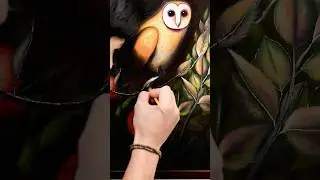 Process of &lsquo;Silent Guardian&rsquo; #filipinoartists #owlart #owlpainting #barnowl