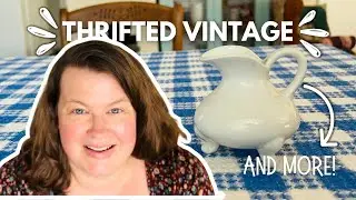 THRIFTED VINTAGE | And new British pottery | #vintage #thrifting #thriftedvintage #vintagehome