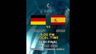 Germany vs Spain UEFA Women's Euro 2025 semi final 23 July 2025