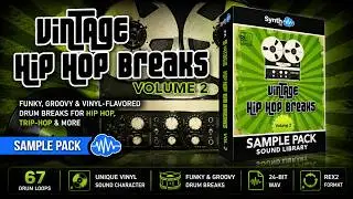 VINTAGE HIP HOP BREAKS Vol.2 (67 drum loops) | SAMPLES PACK | SOUND LIBRARY