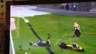 Marco simoncelli crash 23/10/11 Sepang HD