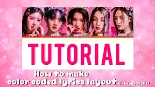 How to make color coded lyrics layout (like jaeguchi)