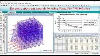 Response spectrum analysis by using Staad Pro V8i Software