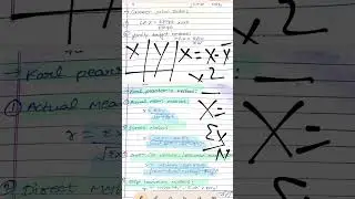 11th STATISTICS #indexnumber#correlation #easy #exam#11thclass #handwritten #11classnotes #formula