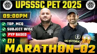 UPSSSC PET 2025 MARATHON - 2 GK/ GS MATHS AND  + DI ALL TYPE COVER