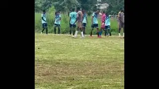 Moses Aluko / Showcasing Great Energy At The Goal Post 
