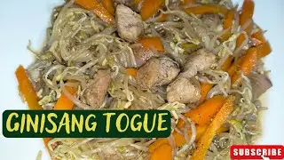 HOW TO COOK GINISANG TOGUE WITH PORK AND CARROTS