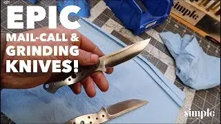 The Damascus from Alec Steele arrived! - knife maker's vlog -
