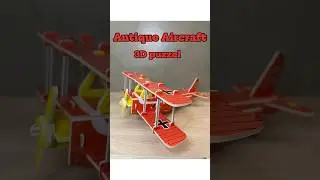 3D PUZZEL Antique Aircraft no. Ms1690-15 #3dpuzzel #miniature #diy #3dpuzzle #aircraft
