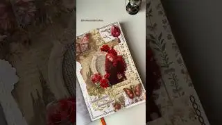 Dark Romantic Vintage Journal Spread 🌹🦋 Red Roses Butterflies Aesthetic Art Journaling #journaling