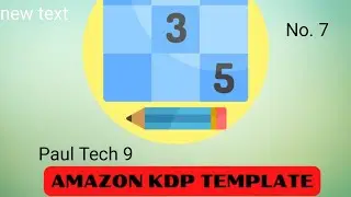 Amazon KDP Templates Sudoku Puzzle. No. 7.@paultech9.