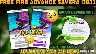 OB33 ADVANCE SERVER REGISTRATION DATE 🥳  ADVANCE SERVER FREE FIRE DOWNLOAD| FREE FIRE ADVANCE SERVER