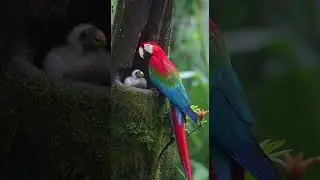 #short #birds #wildlifeentertainment #parrot #birds4k #amazonjungle #wildlife #colorfulbirds #amazon