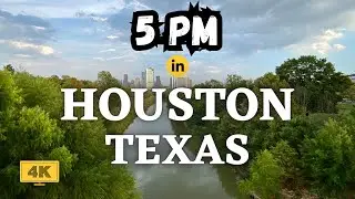 HOUSTON, TEXAS 🇺🇸【5 O'CLOCK SOMEWHERE virtual walking tour in 4K】