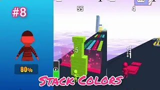 Stack Colors - Levels 41-45- Gameplay Walkthrough | best android game | running games