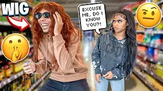 Wearing A Wig In Public To See If My GIRLFRIEND Notices Me... *HILARIOUS*