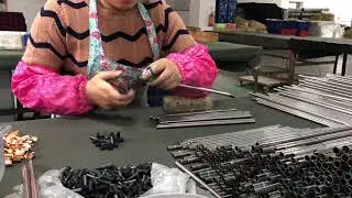 Factory Production Realtime---Add end cap for stainless steel pipe