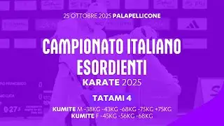 🥋 Karate 👉 Campionato Italiano Esordienti #kumite 2025 ➡️ Tatami4 🟢 Day1 pomeriggio