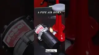 6 pipe air horn full sound chaq video #airhorn #airhornprank